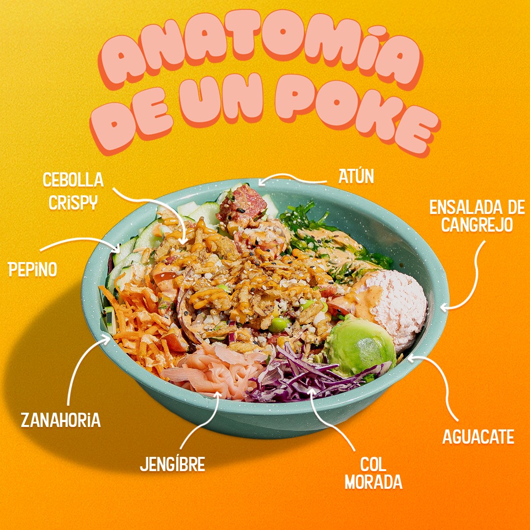 BluFin · Anatomía de un poke: Producto, composición e información.